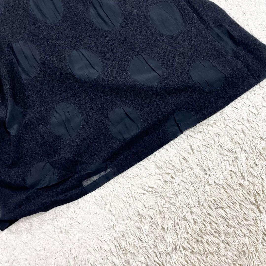 ✨美品　ヨウジヤマモト プリュスノアール　ガウチョパンツ　巻きパンツ　水玉　3