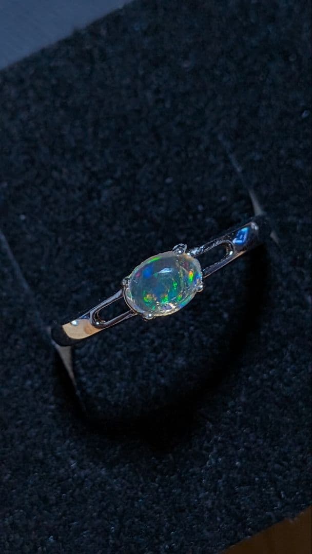 MaoMaoメキシコオパール　18kgp リング 2点