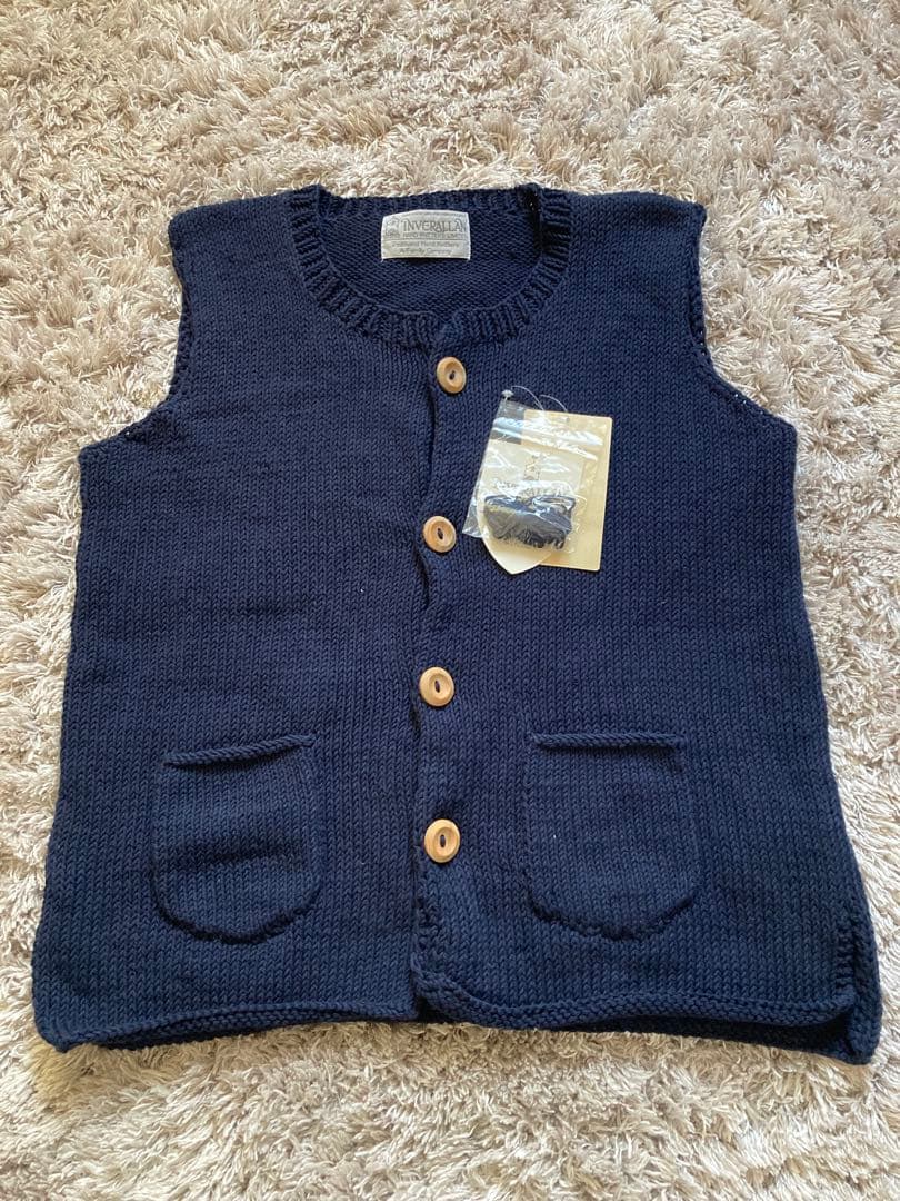 INVERALLAN ウールベスト　未使用品 ハンドメイド　スコットランド製