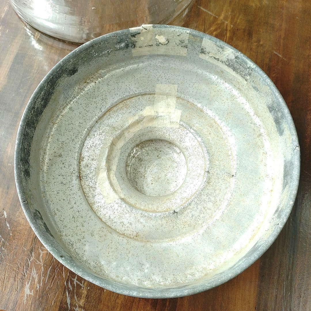 アンティーク レトロ ガラス瓶 特大 古い 気泡 菓子瓶 飴屋瓶 和硝子