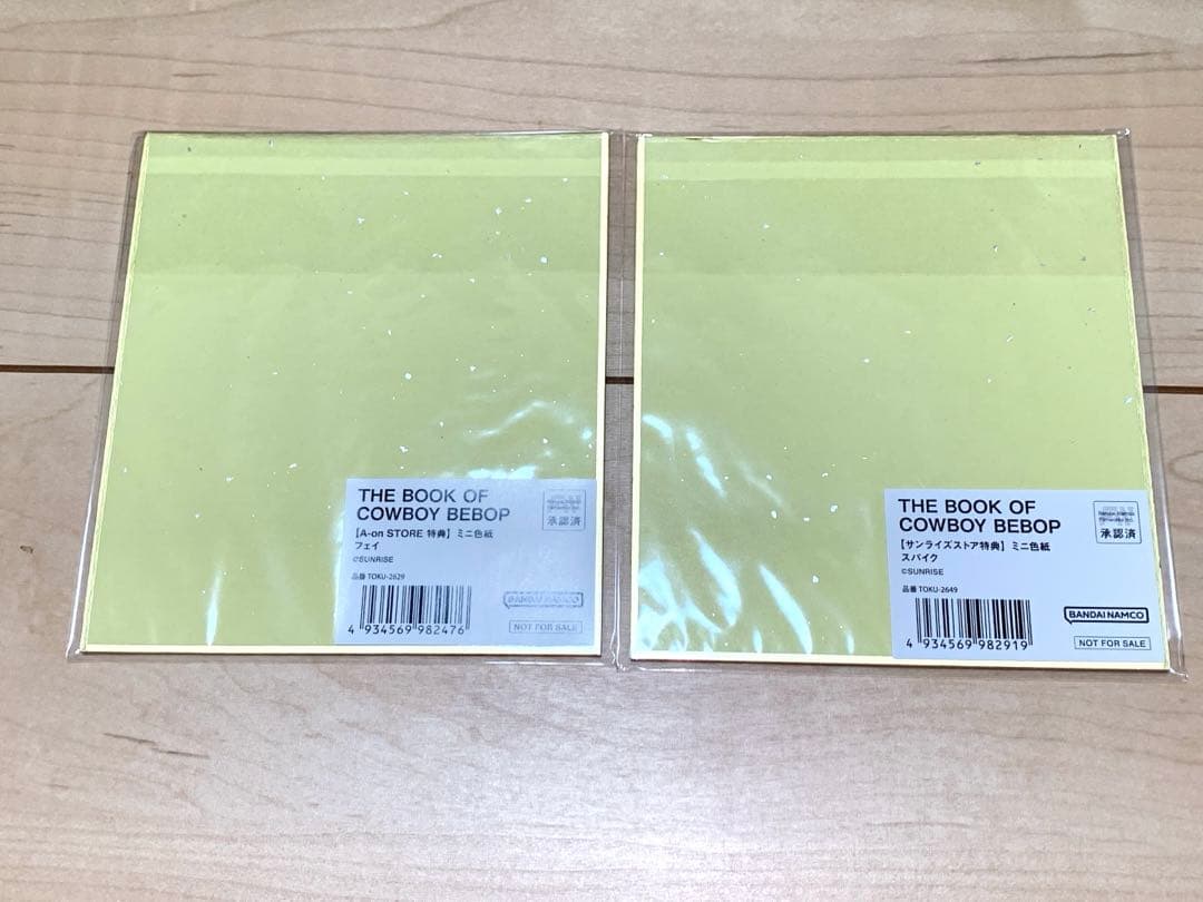 未開封　ミニ色紙　フェイ　スパイク　カウボーイビバップ