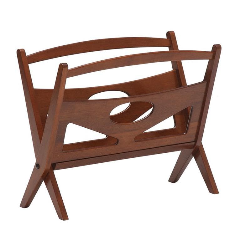 【カリモク60】マガジンラック A36001 ウォールナット　外箱、取説付