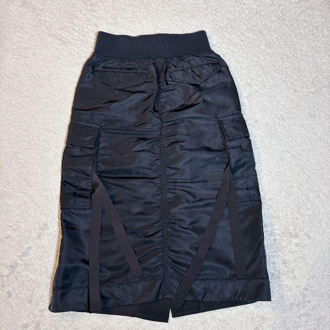 sacai サカイNylon Twill Skirt ナイロンツイルスカート　黒