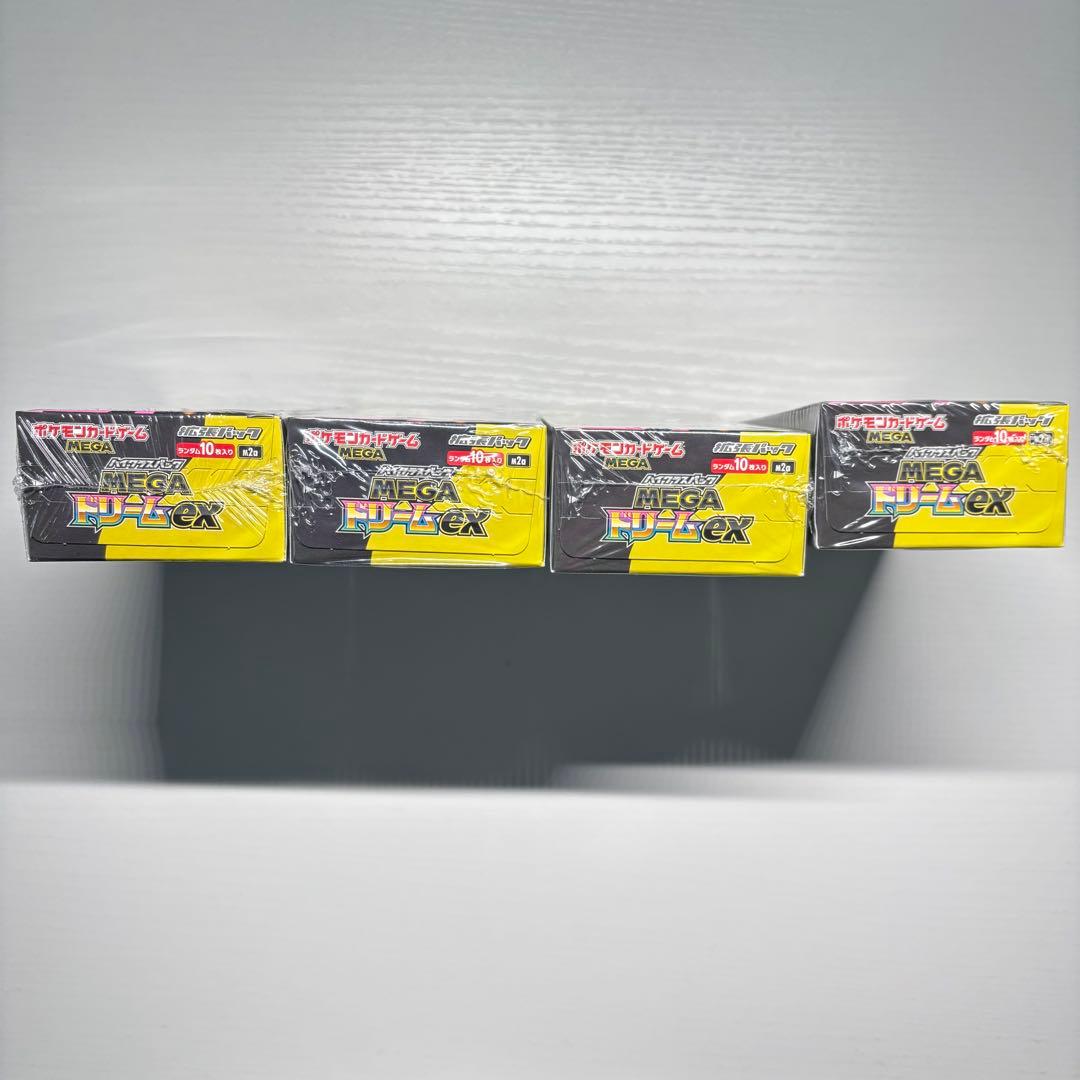 ポケモンカードゲーム MEGAドリームex シュリンク付き未開封4BOX