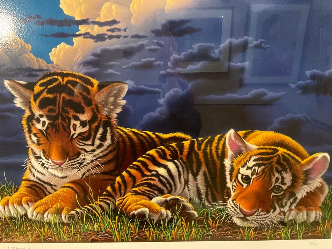 シム・シメール「母に抱かれて」ジークレー　直筆サイン・エディション・作品保証書有