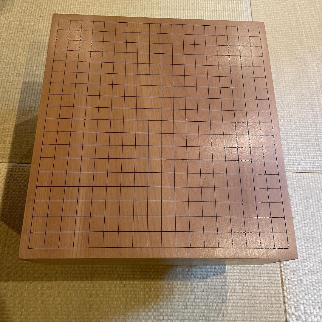 碁盤 本榧 5.7寸 碁石付きセット 桐カバー及び桐碁笥箱付き K2467