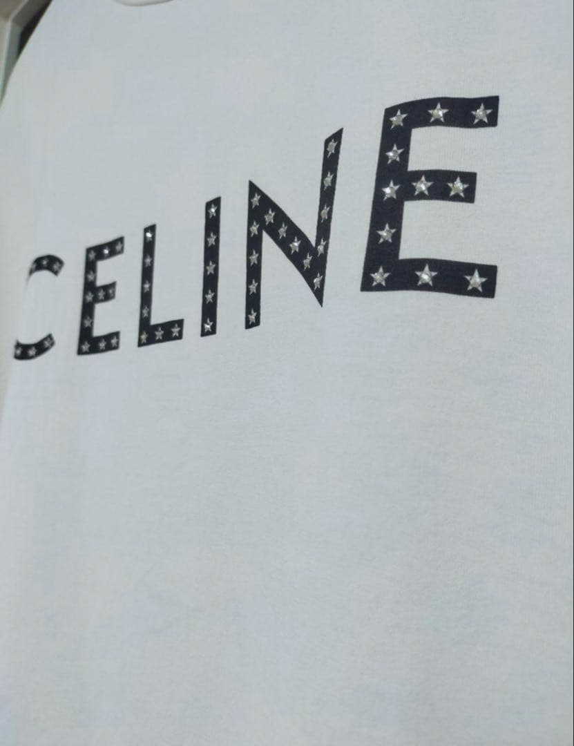 CELINE 星柄ロゴ Tシャツ