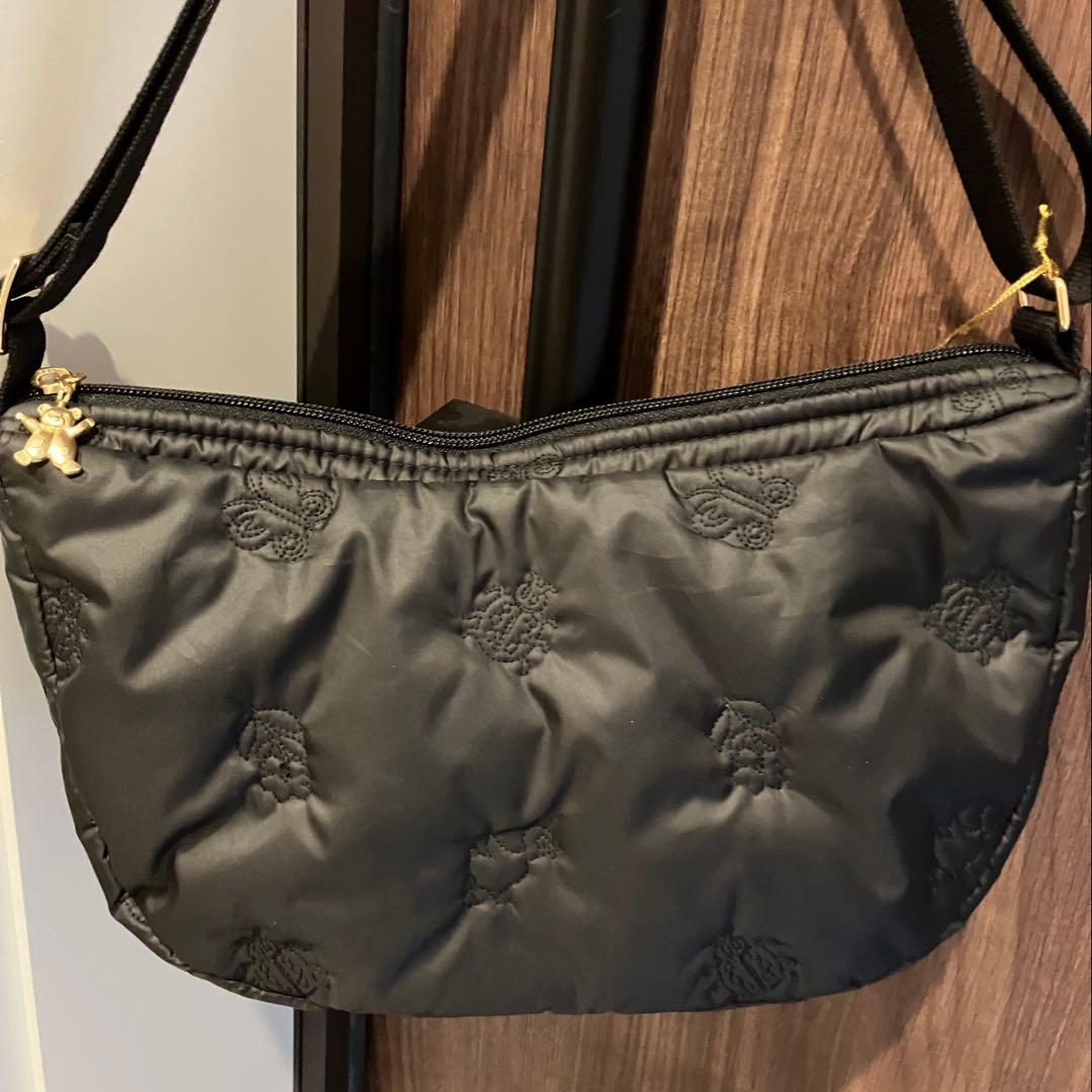 FEILER フェイラー　ハイジ　ハーフムーンバッグ　ショルダーバッグ　ブラック