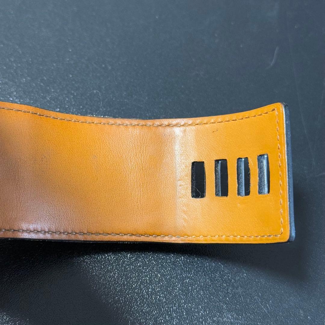 HERMES スタッズ付きレザーバングル ブラック