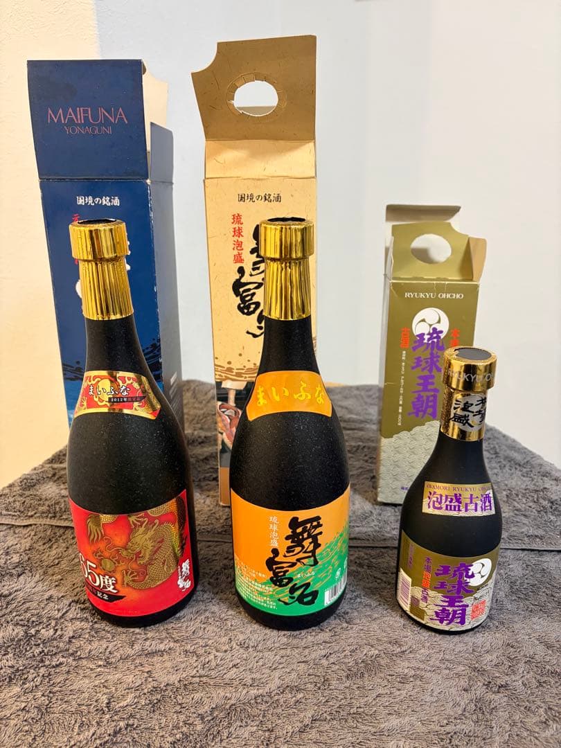 【未開封】泡盛3本セット　舞富名 2本　琉球王朝1本