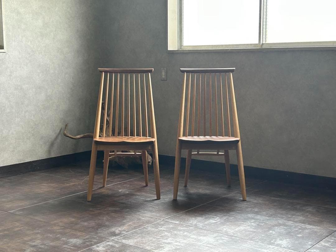 柏木工 KASHIWA シビルチェアチェア　2脚 ジャパニーズ nYZ