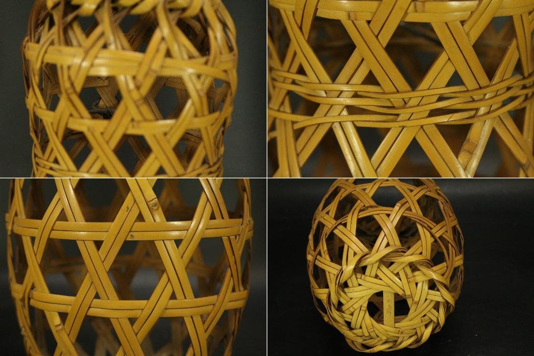 瓢形 花籠 早川尚古斎造 共箱(A888)