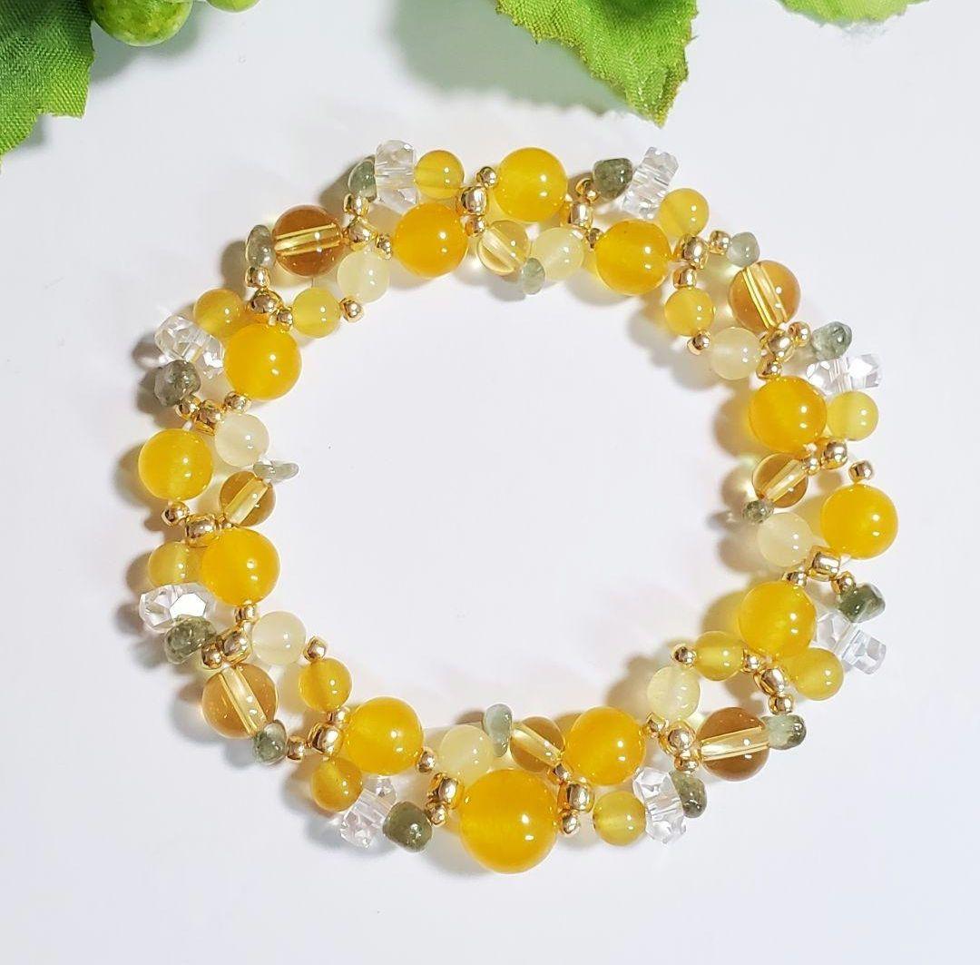 【ふなえる】天然石ブレスレット 3点