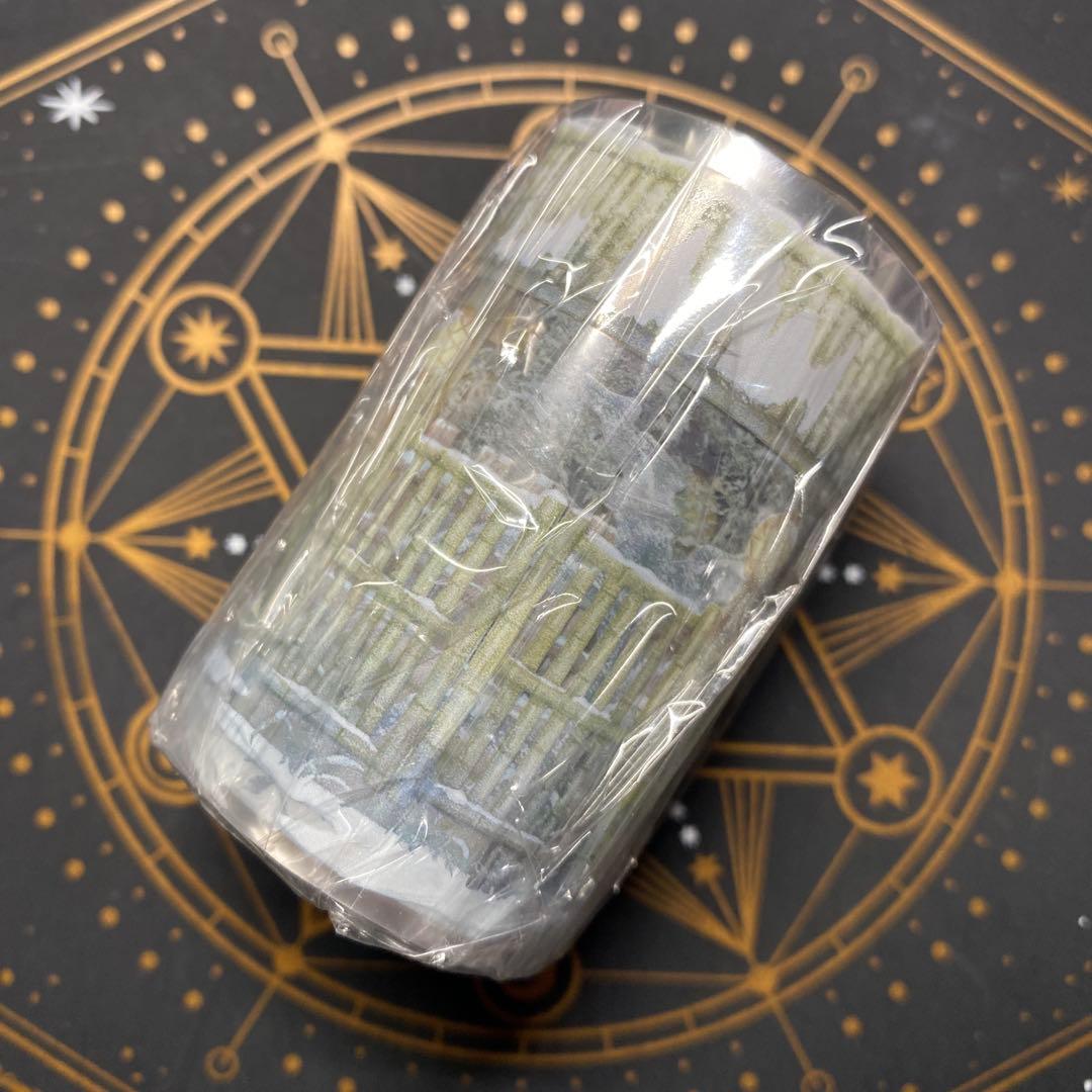 【9390】海外　マステ　5m巻　PETマスキングテープ　竹垣　冬　装飾系