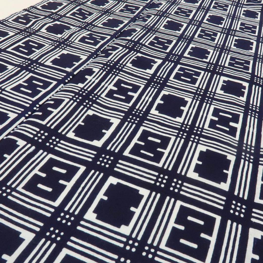 けいちゃん✺美品 竺仙 トールサイズ 仕付け糸付き 高級浴衣 A2699