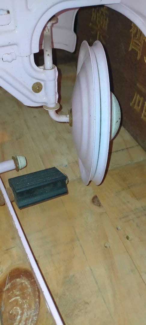 希少ブリキ 足こぎペダルカークラッシクカー旧車 ピンク SUPER SPORT