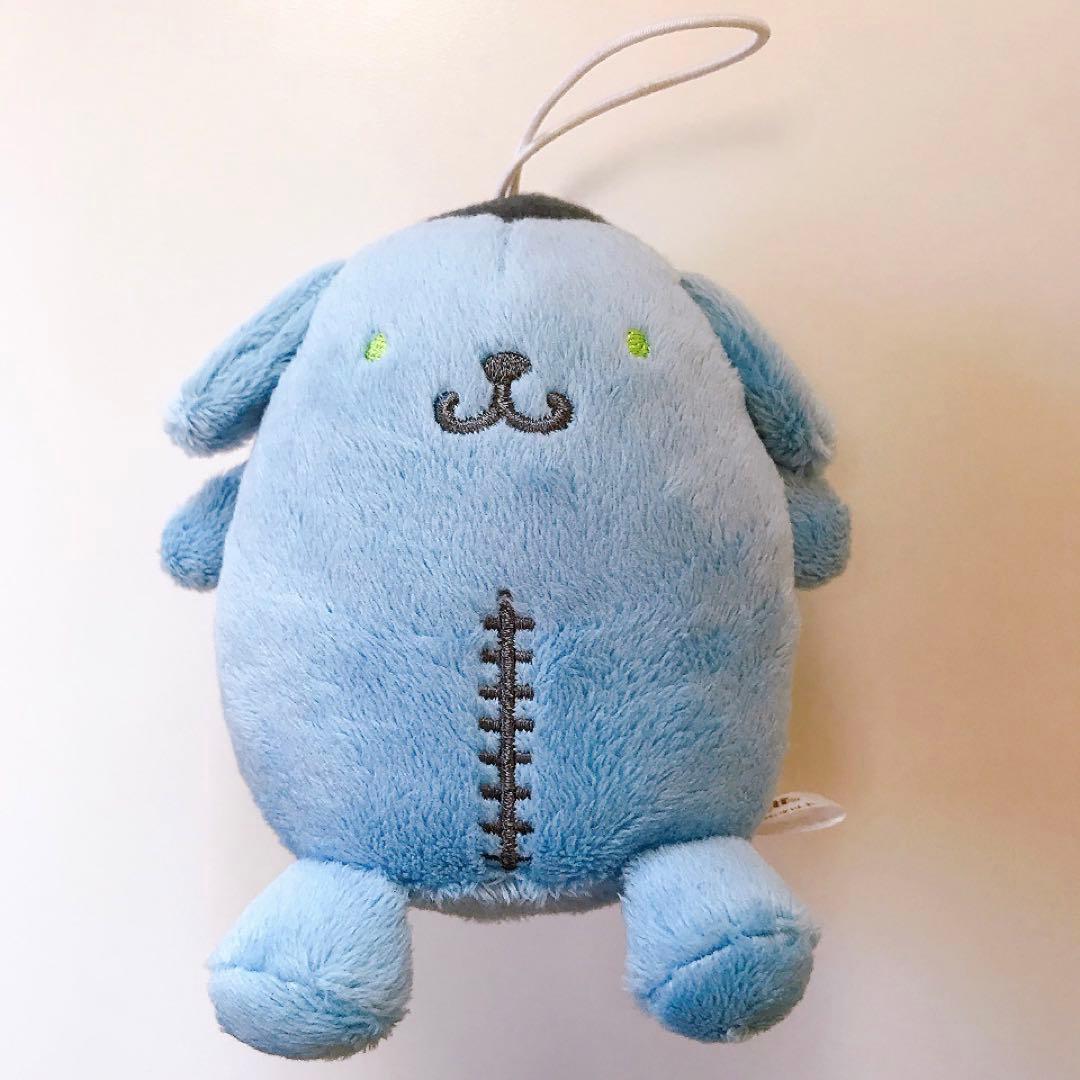 サンリオ★ポムポムプリン★マスコット★ぬいぐるみ★2017年製★ブルー★青