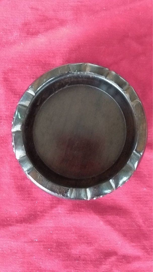 百万塔　黒檀　縞黒壇　アンティーク　花台　唐木　古美術　香炉台　陀羅尼経　仏像