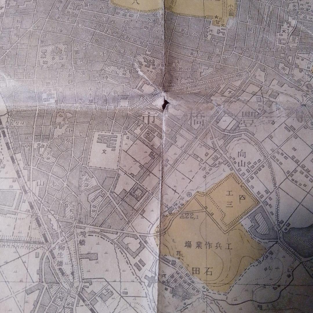 愛知県豊橋市2万分の1 地形図 昭和6年版 豊橋 及びその近郊 古地図 戦前