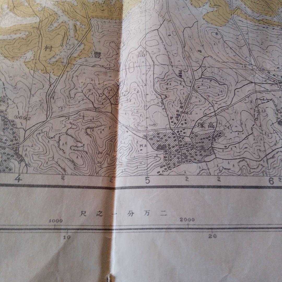 愛知県豊橋市2万分の1 地形図 昭和6年版 豊橋 及びその近郊 古地図 戦前