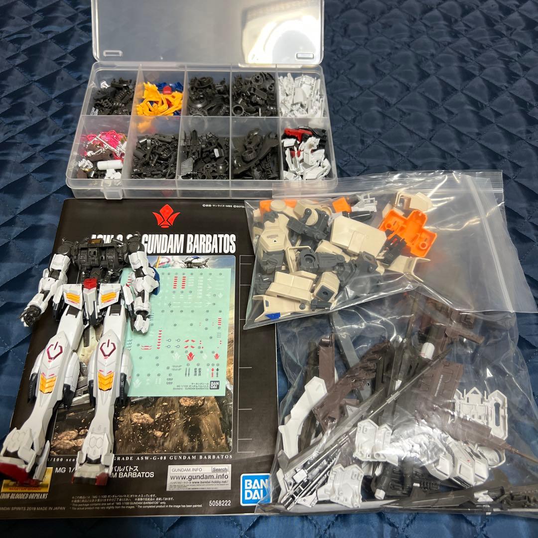 ガンプラ MG ガンダムバルバトスジャンク品2体分 MG陸戦型ジム等ジャンク品