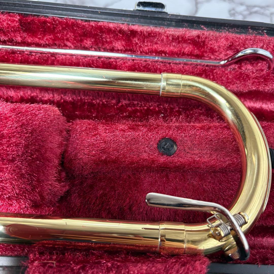 美品　ヤマハYSL-3540R テナーバストロンボーン マウスピース付　メッキ