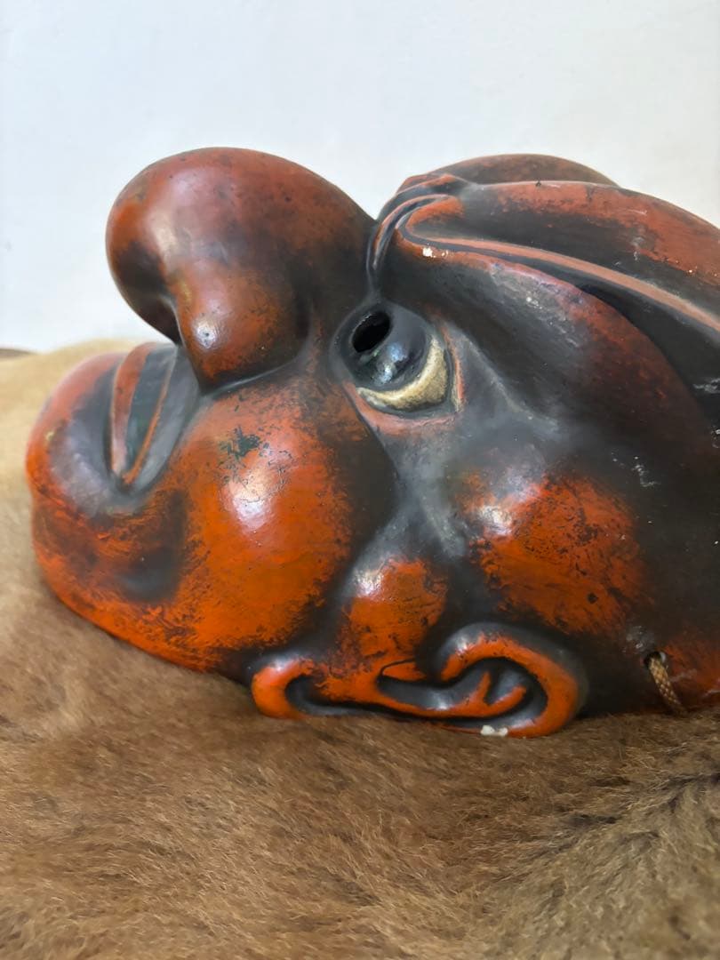 黒鬼　能面　ビンテージ　抜頭面