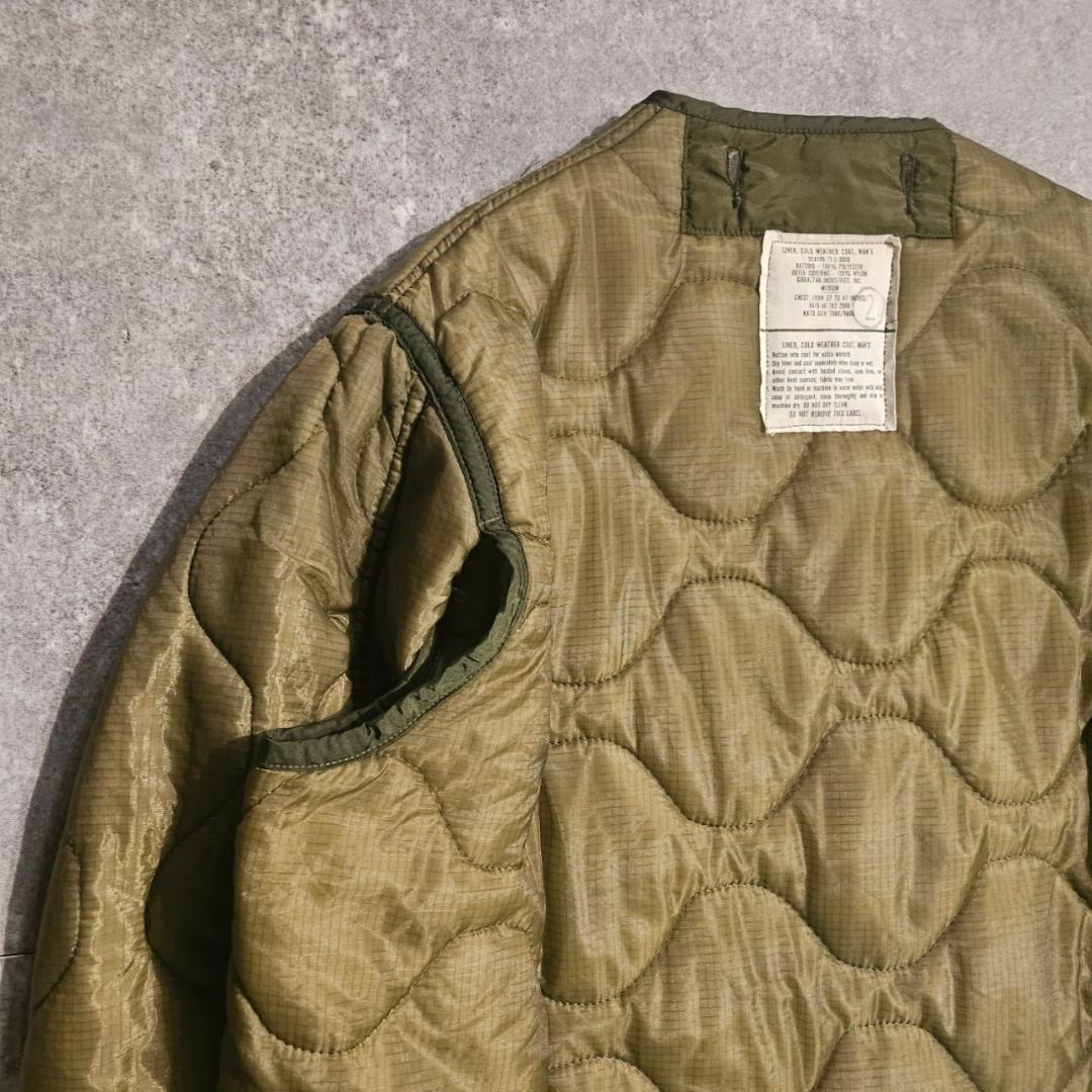 70s M-65 キルティング ライナージャケット ミリタリー DM1048