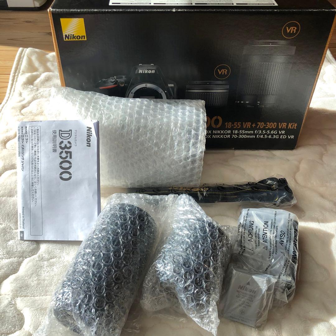 【美品】Nikon D3500 デジタル一眼レフ レンズ2台付
