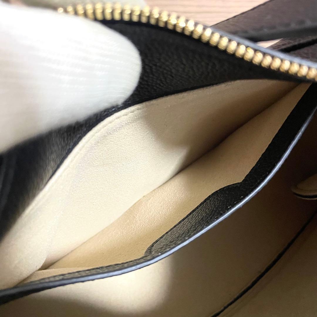 未使用級/POLÈNE ショルダーバッグ　ハンドバッグ　Umi ブラック　レザー