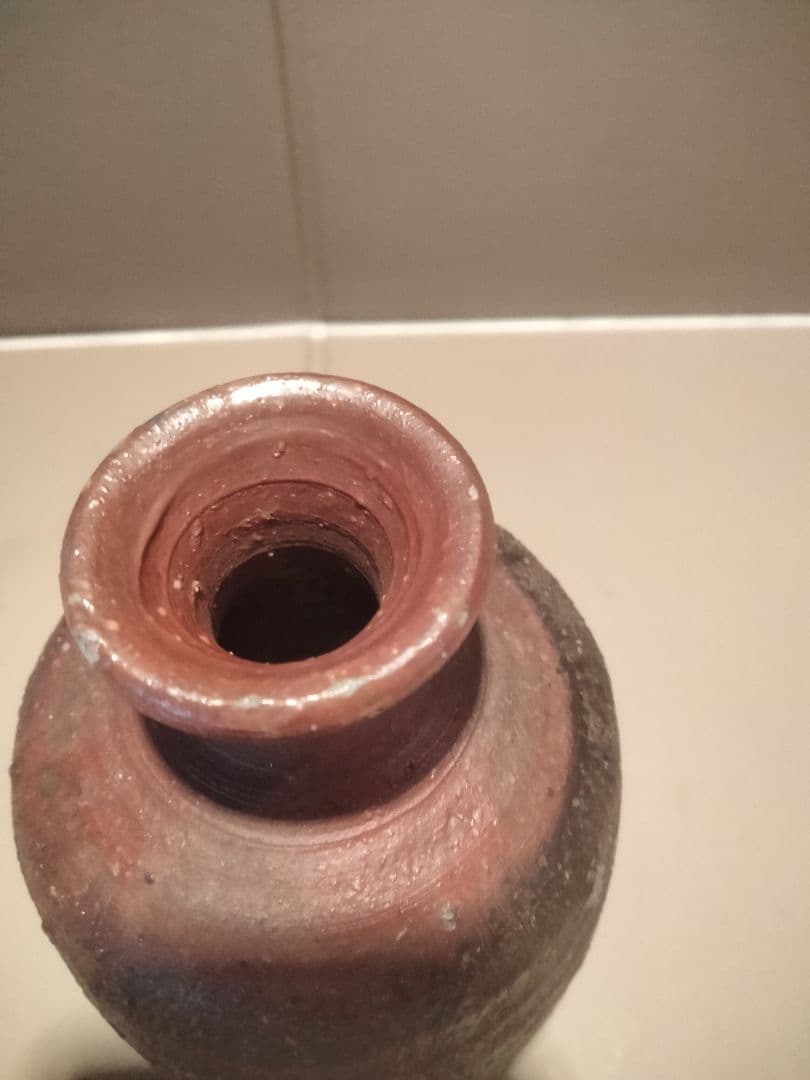 備前焼　徳利　横山秋水　息子は横山直樹