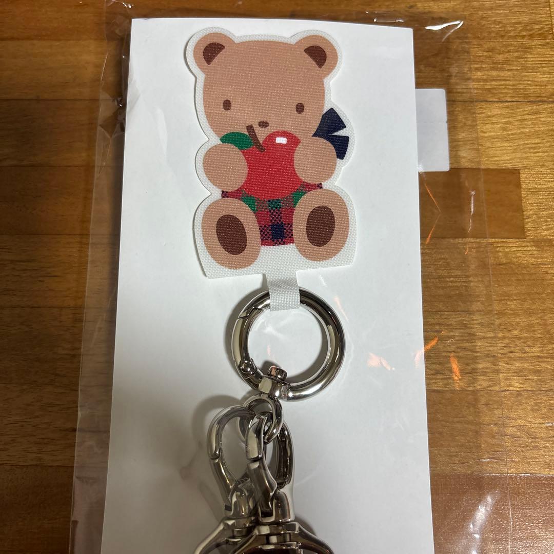 新品　ファミリアスマホストショルダーストラップ　赤系