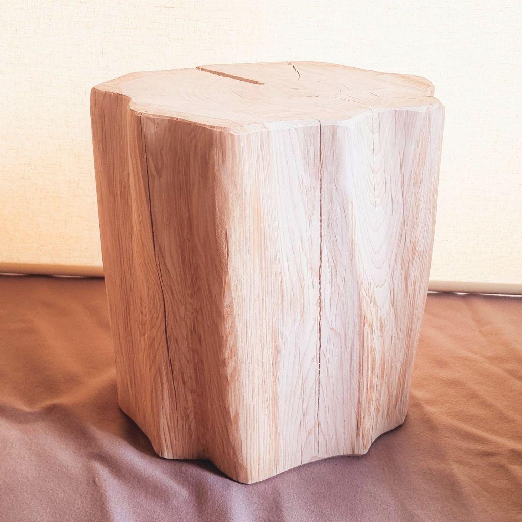 天然アロマ 根元末広がり 切株スツール・テーブル・無垢無塗装・オーガニック