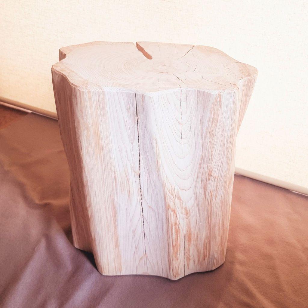 天然アロマ 根元末広がり 切株スツール・テーブル・無垢無塗装・オーガニック