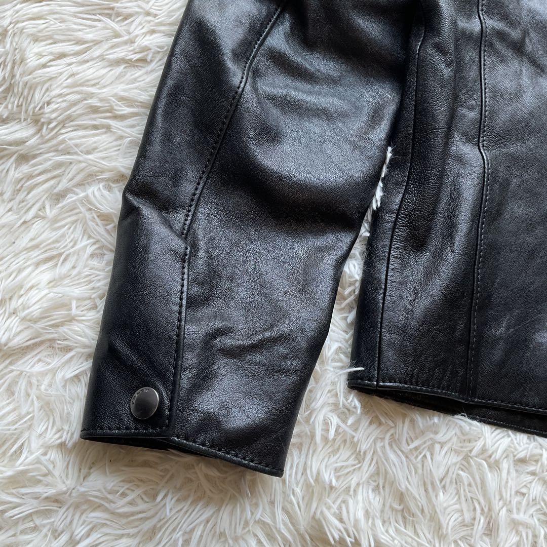 美品✨COACH レザージャケット　シングルライダース　M ブラック　88799