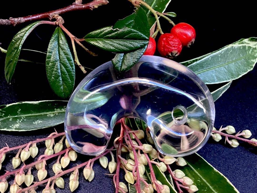 ✳黒平水晶透明感のある水晶 特大38.5mm 国内最高峰のパワー勾玉鑑別書付