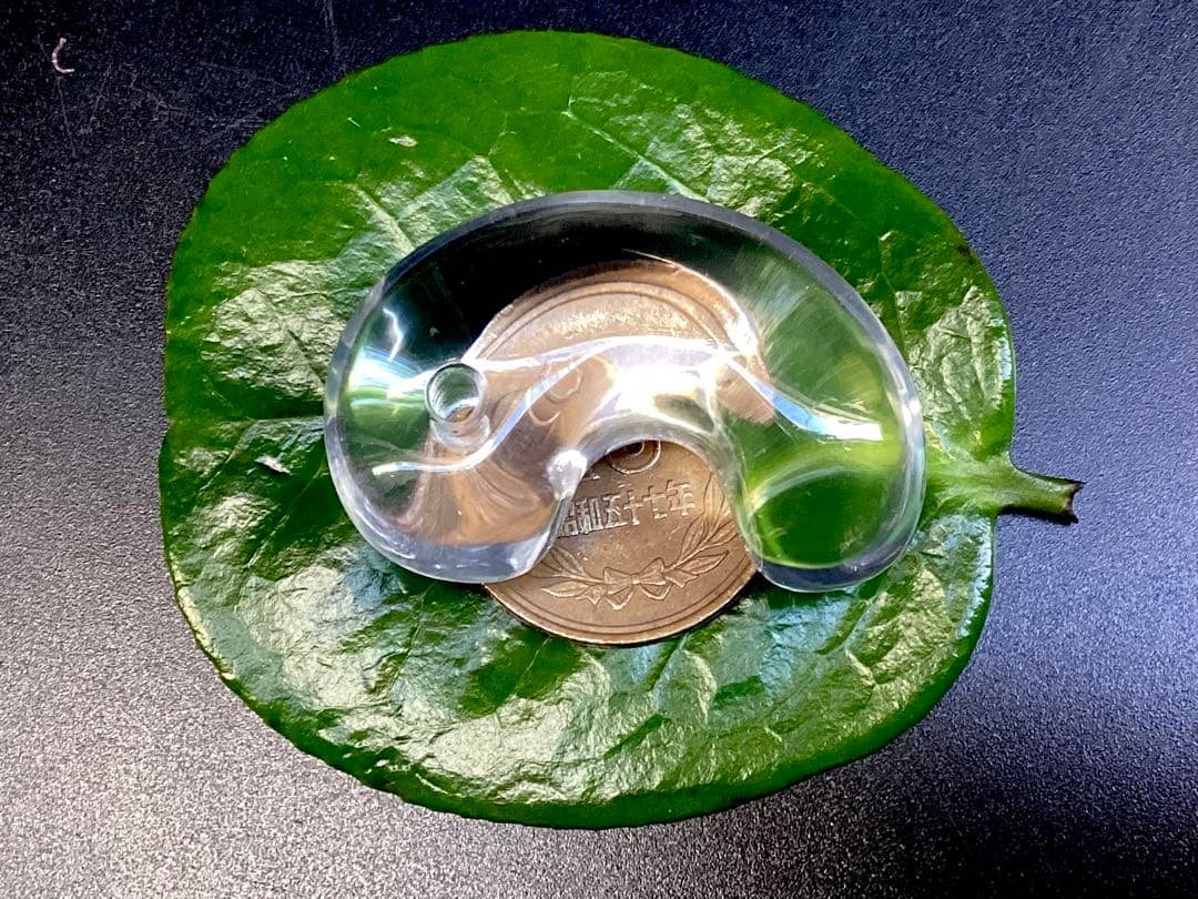 ✳黒平水晶透明感のある水晶 特大38.5mm 国内最高峰のパワー勾玉鑑別書付