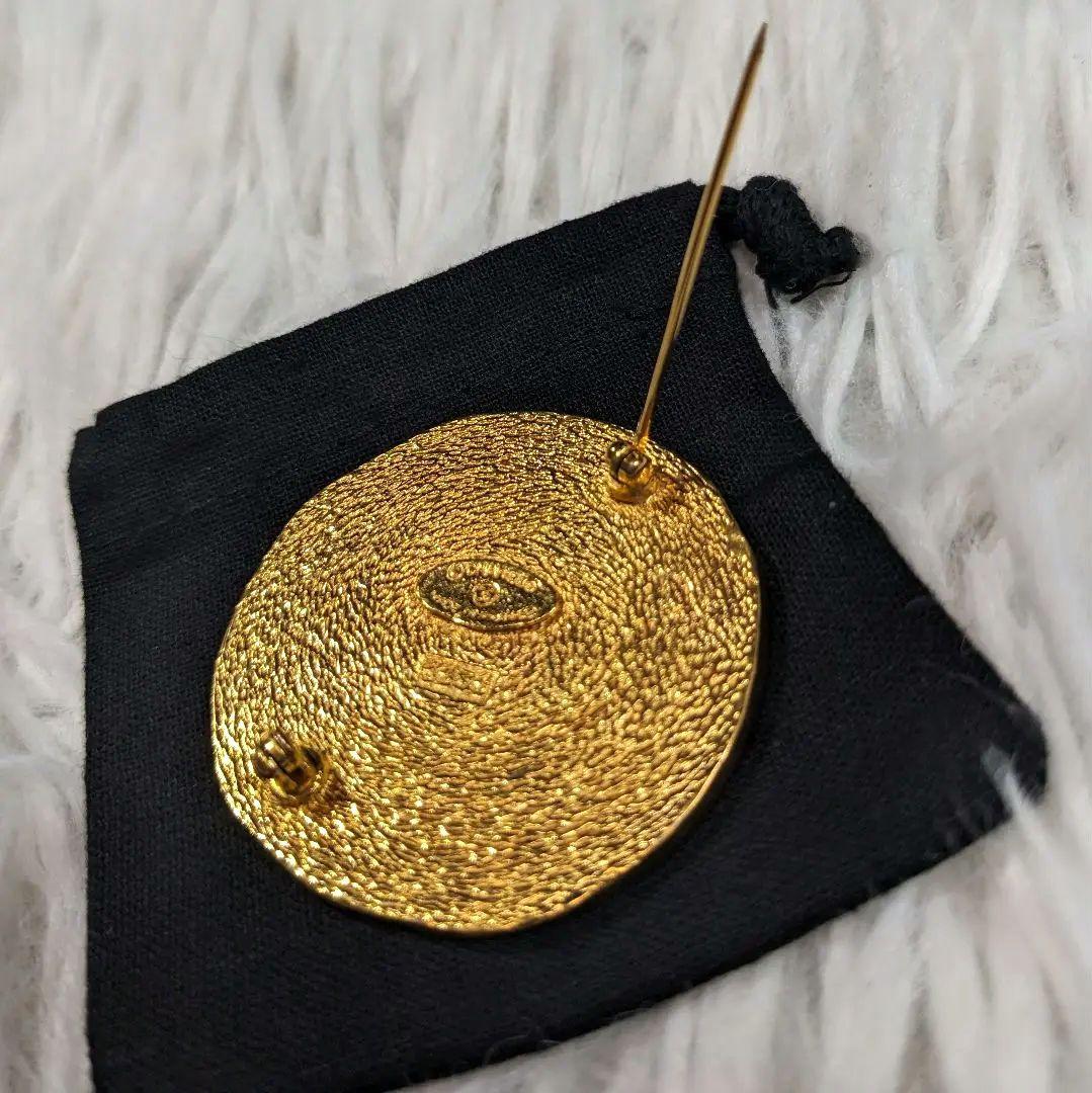 【箱・袋付き】美品　CHANEL　シャネル　ゴールドブローチ　アクセサリー