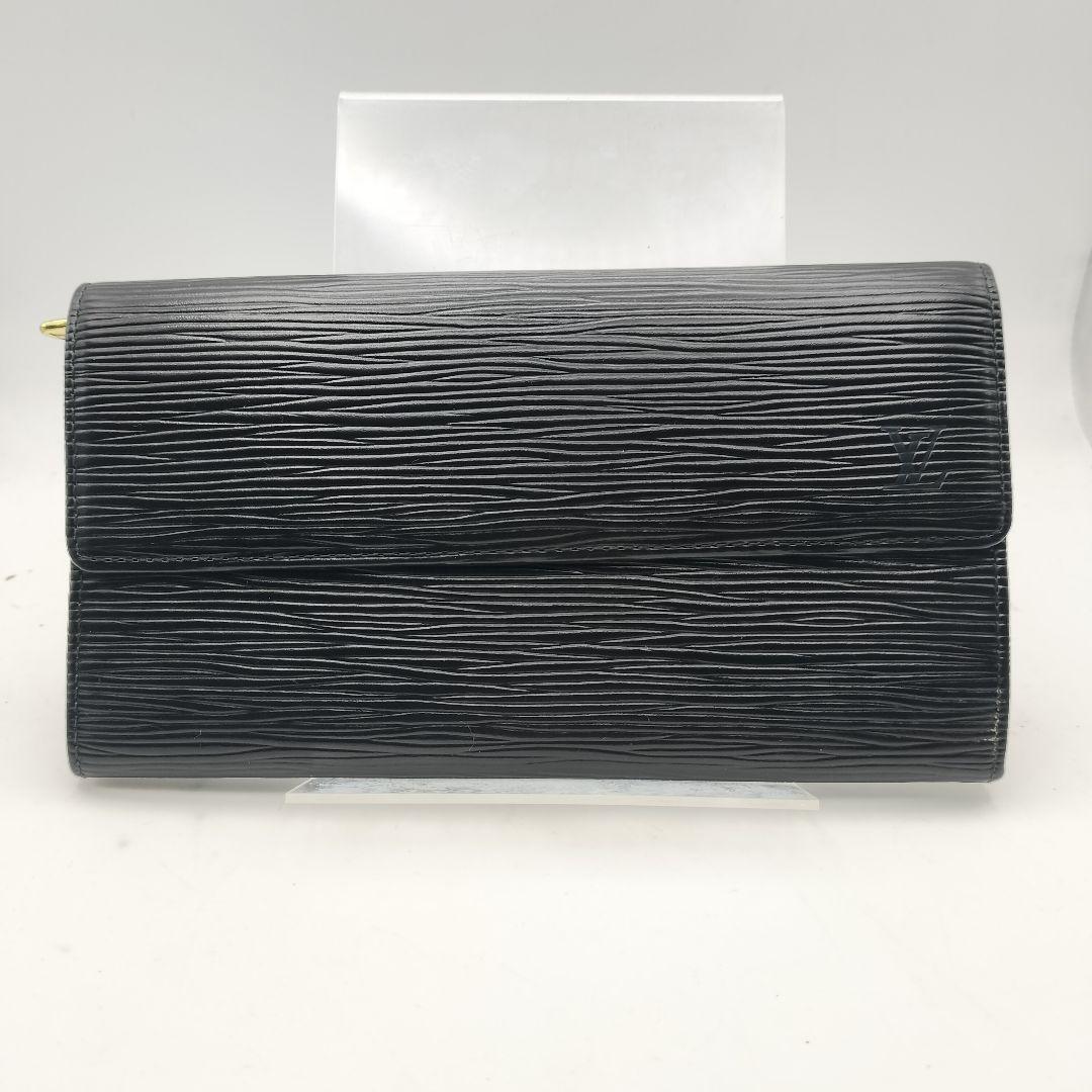 ◎ルイヴィトン　長財布　財布　エピ　ポルトフォイユクレディ　旧サラ　ブラック
