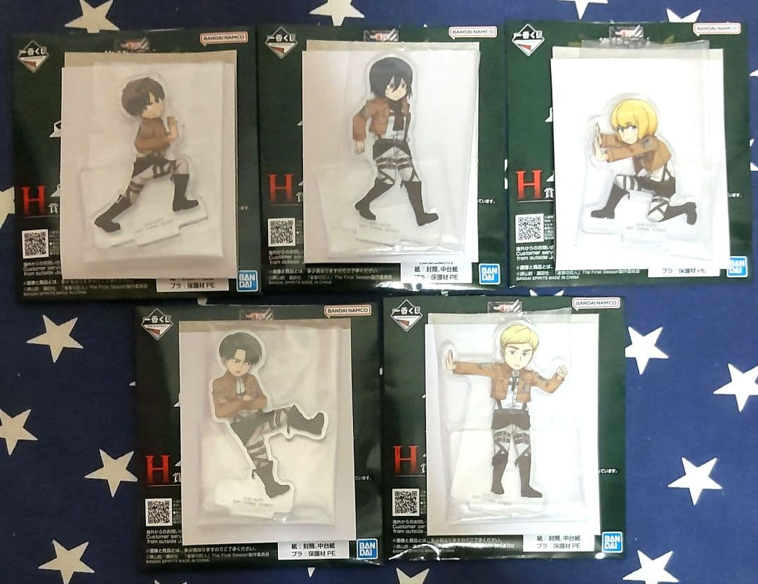 一番くじ 進撃の巨人～獣の巨人は俺が仕留める～フィギュアコンプ、下位賞27種付き