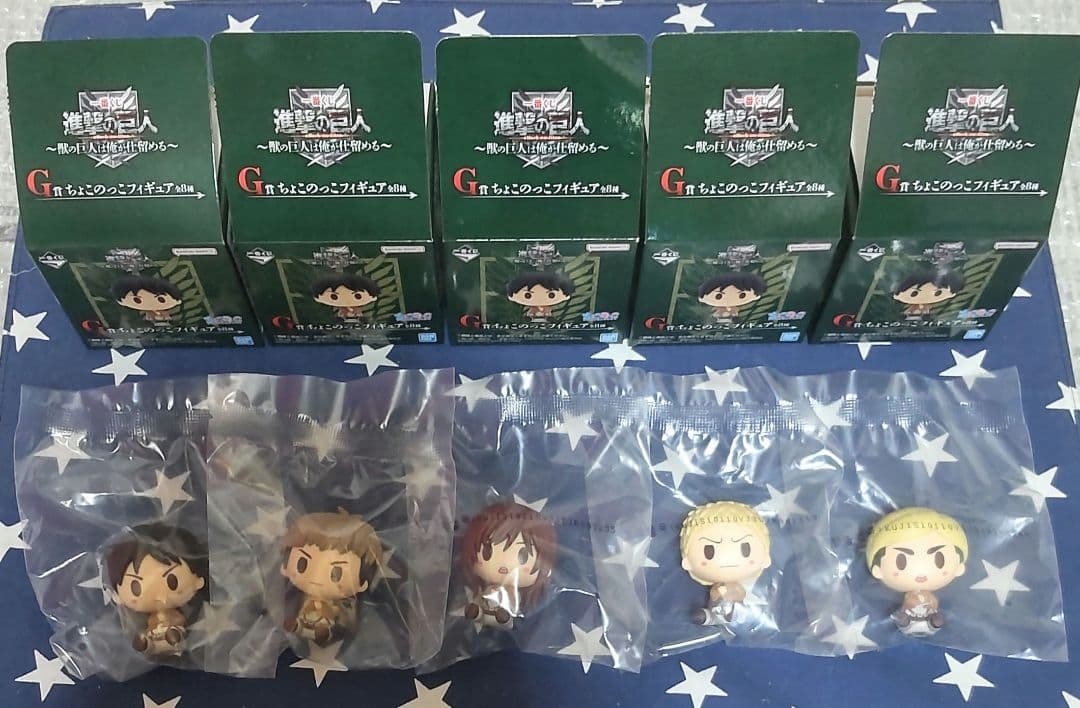 一番くじ 進撃の巨人～獣の巨人は俺が仕留める～フィギュアコンプ、下位賞27種付き
