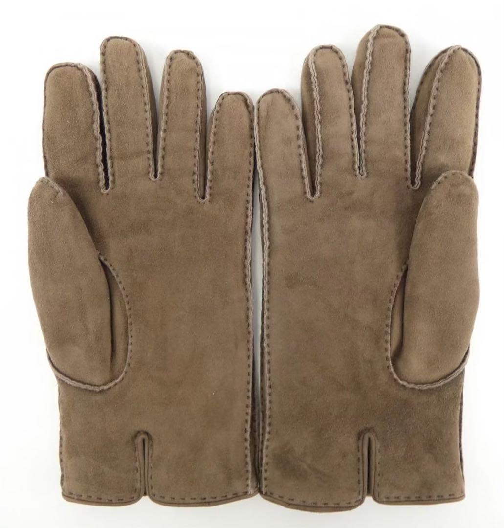 新品同様　Loro piana ロロピアーナミンクファーライナー　レザーグローブ
