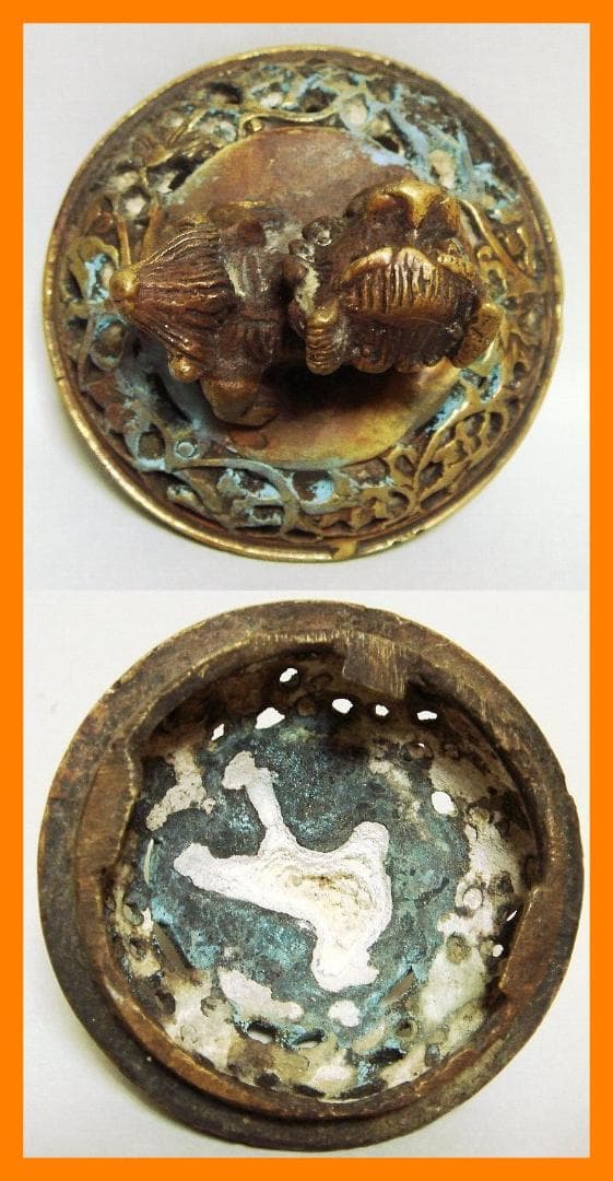 162『中国美術 唐銅 香炉』康煕御制　/骨董品 古美術 古道具 アンティーク