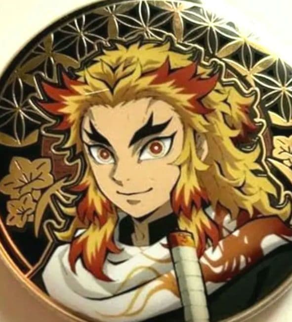 鬼滅の刃 AGF2022 レリーフメタル缶バッジ 煉獄杏寿郎 れんごくさん