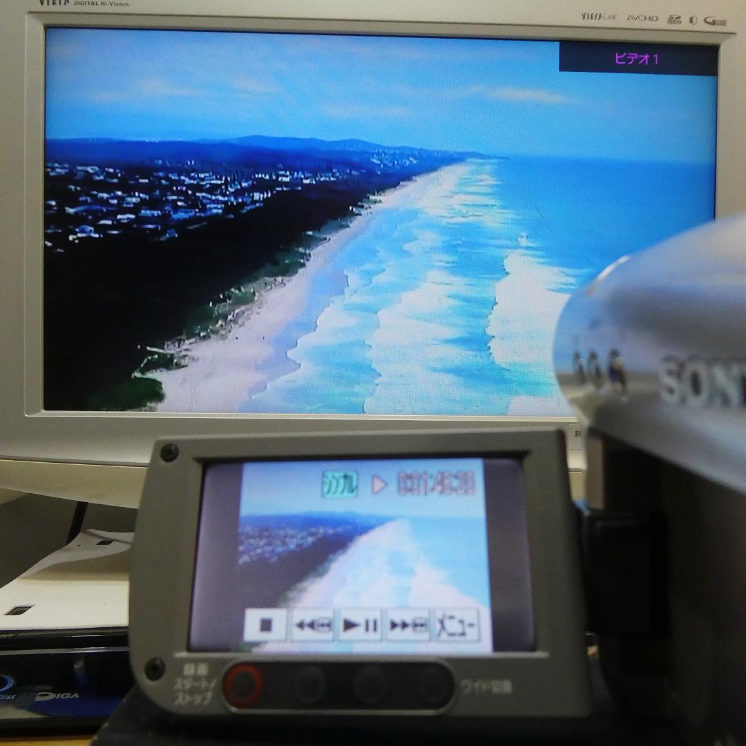 動作品ソニー DCR-HC46 Mini DVビデオカメラ DVDダビングに最適