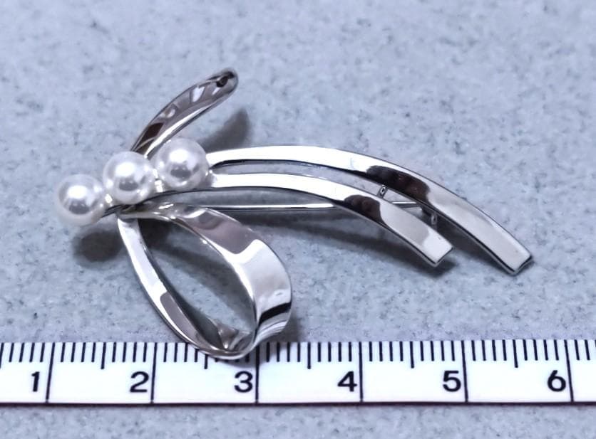 MIKIMOTO　ミキモト パール真珠　SILVER　ブローチ　40451