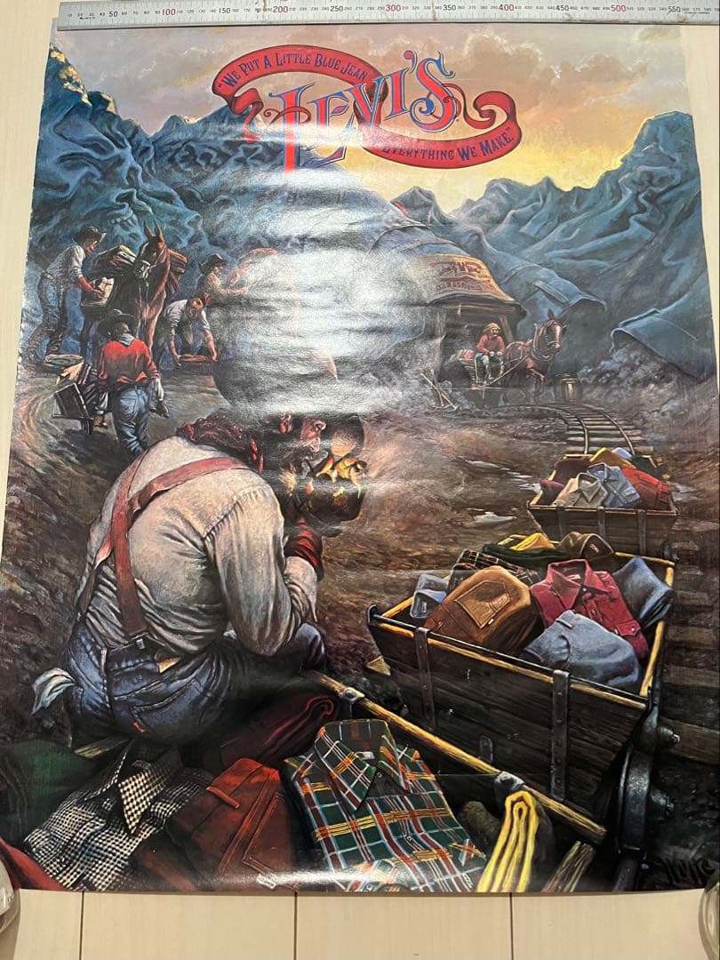 levisポスター 70年代 オリジナル 額無し 72センチ✖️56センチ