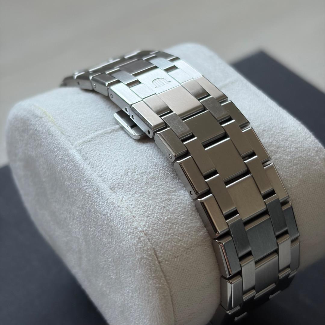 モーリス・ラクロア アイコン オートマチック 42mm ブルー 純正革ベルト付