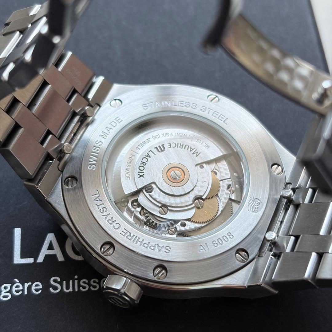 モーリス・ラクロア アイコン オートマチック 42mm ブルー 純正革ベルト付