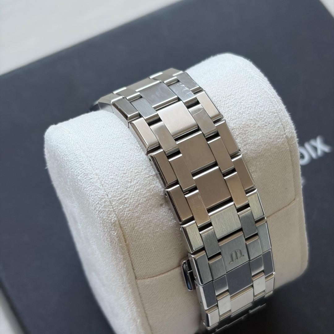 モーリス・ラクロア アイコン オートマチック 42mm ブルー 純正革ベルト付